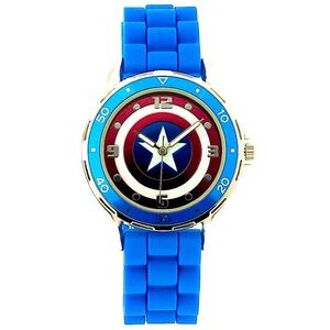 Marvel Comics Captain America Shield Accutime Watch